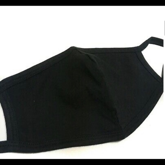 2 Pack: Soft Black Cotton Lined Face Mask - Picture 4 of 7